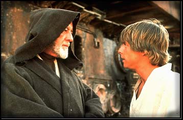 Obi-Wan Kenobi and Luke Skywalker